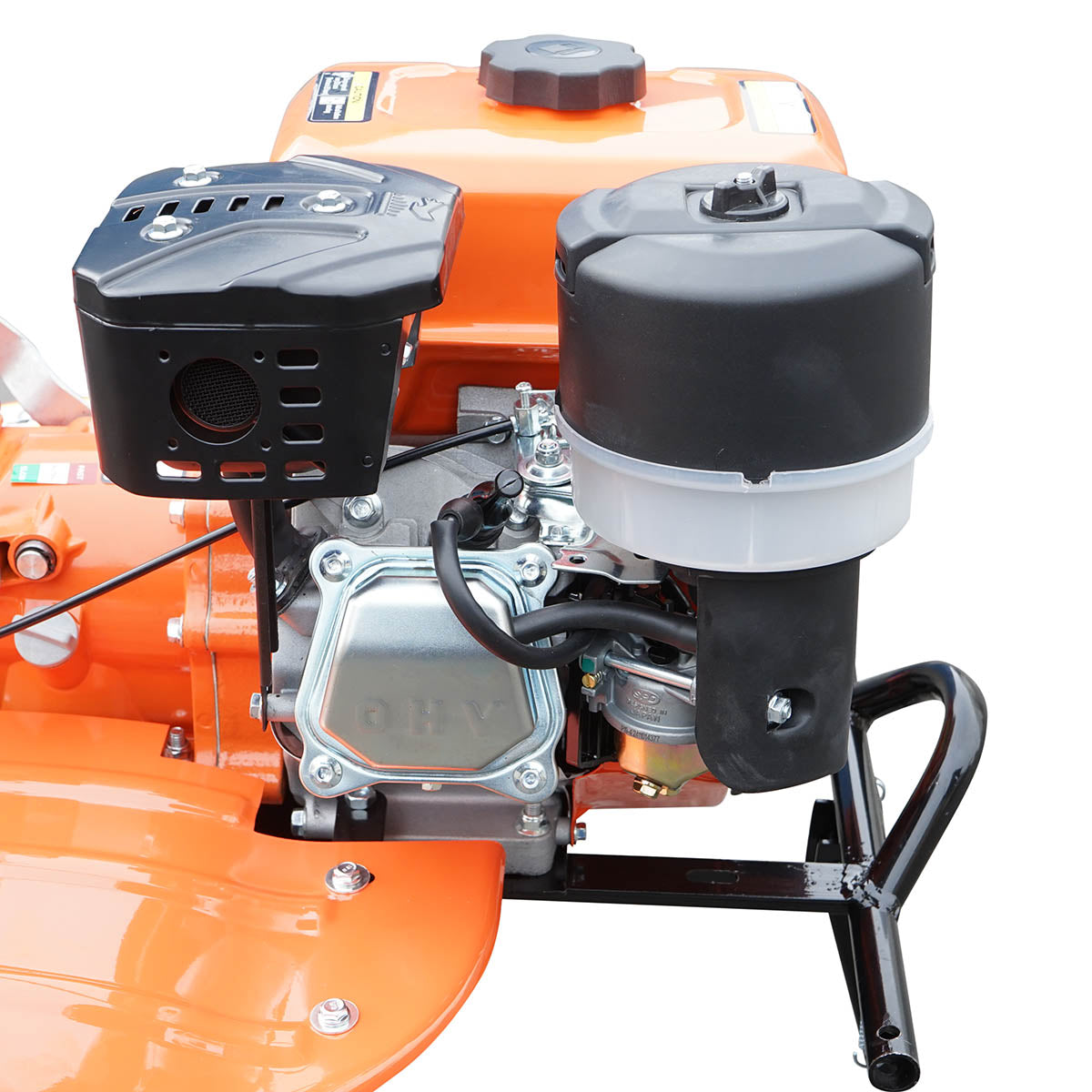7.5 HP tiller with a mower, 4-stroke gasoline engine, 2+1 speeds, gear transmission, working width 100cm, wheels 4.00-8 Breckner Germany