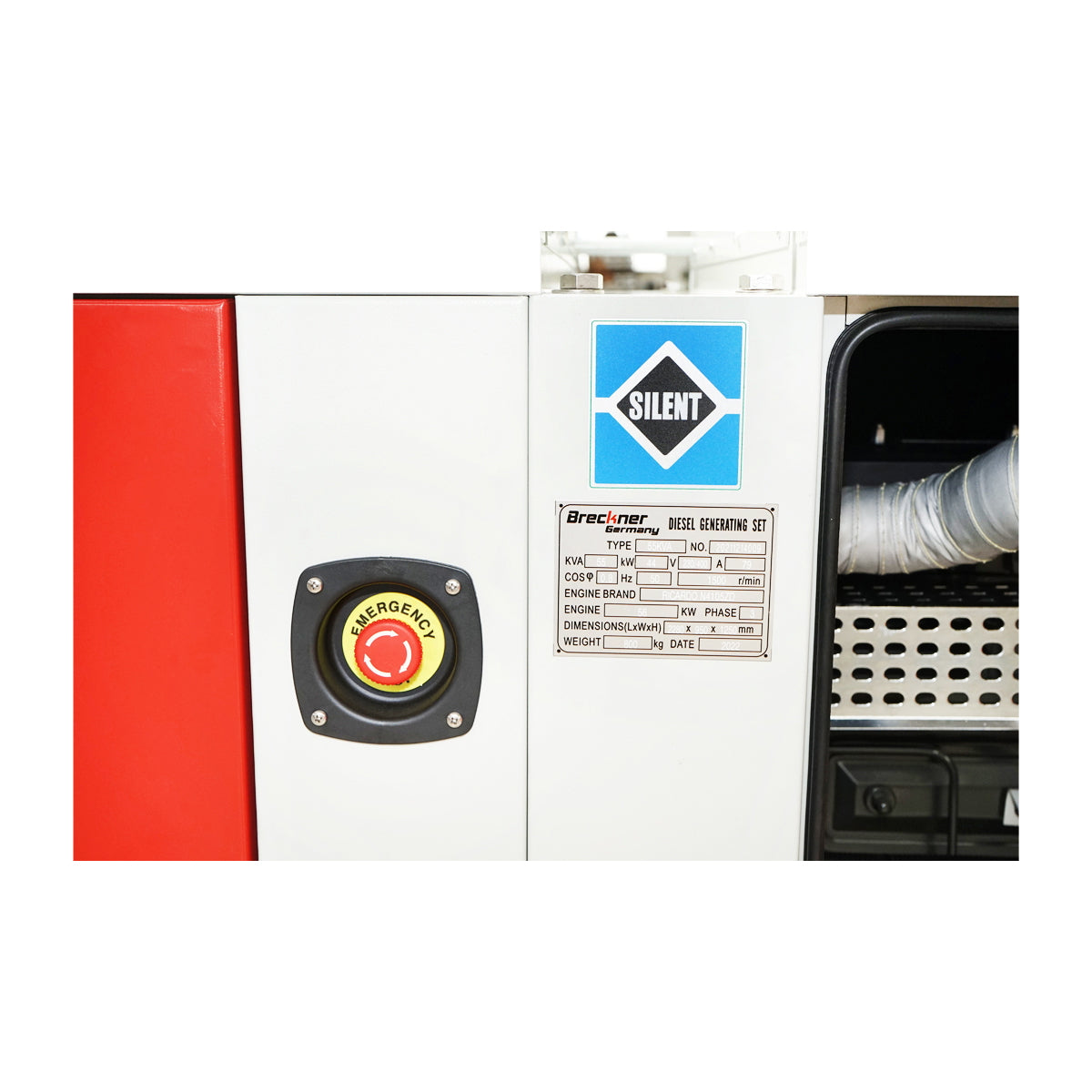 Three-phase electric generator 55KVA, 400V with Ricardo N4100DS-46/46KW diesel engine