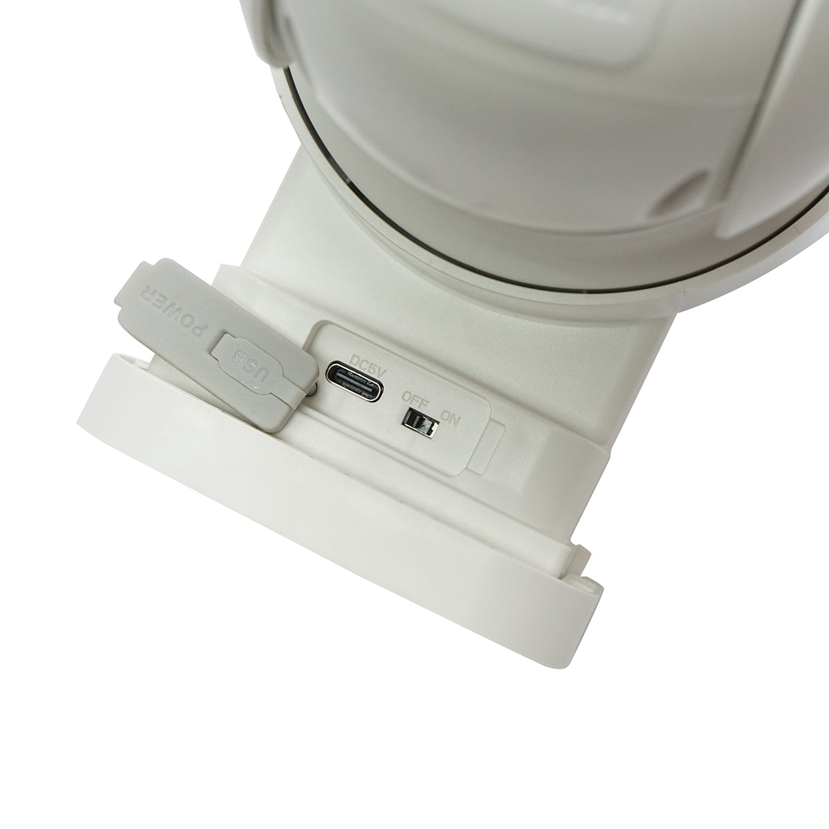 4 MP surveillance camera with 5W solar panel, fast charging 18650 battery, 2.4 GHz WIFI, 360-degree rotating PTZ with motion sensor, human detection PIR, alarm, night vision, and iCSee app.