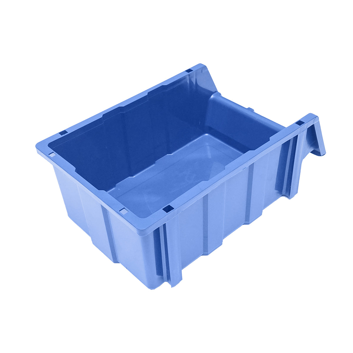 Stand with 13 storage/organization boxes, blue plastic box, 510x400x1000mm