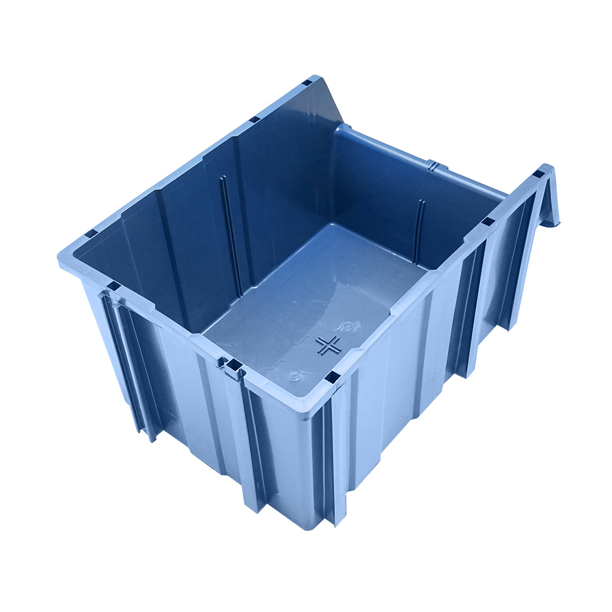 Stand with 16 storage/organization boxes, blue plastic box, 680x510x1100mm