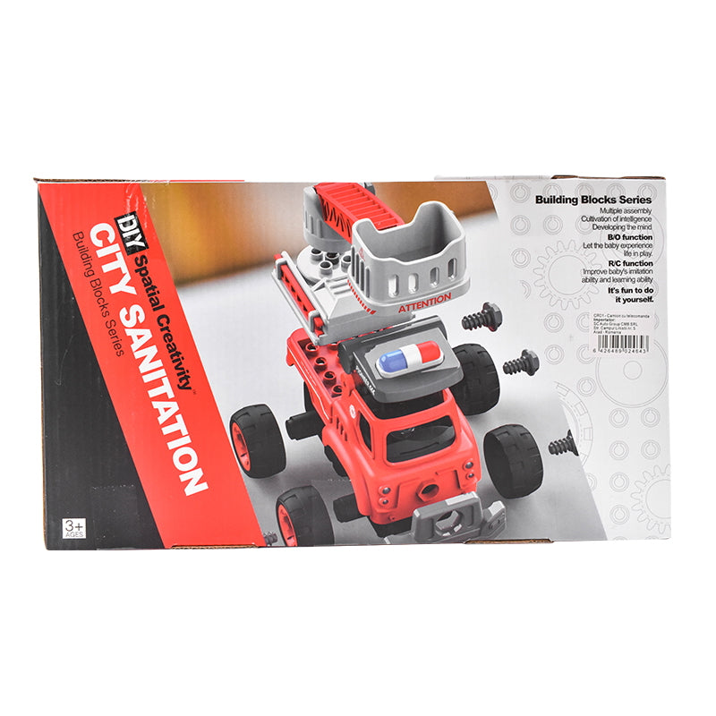 Remote control toy fire truck