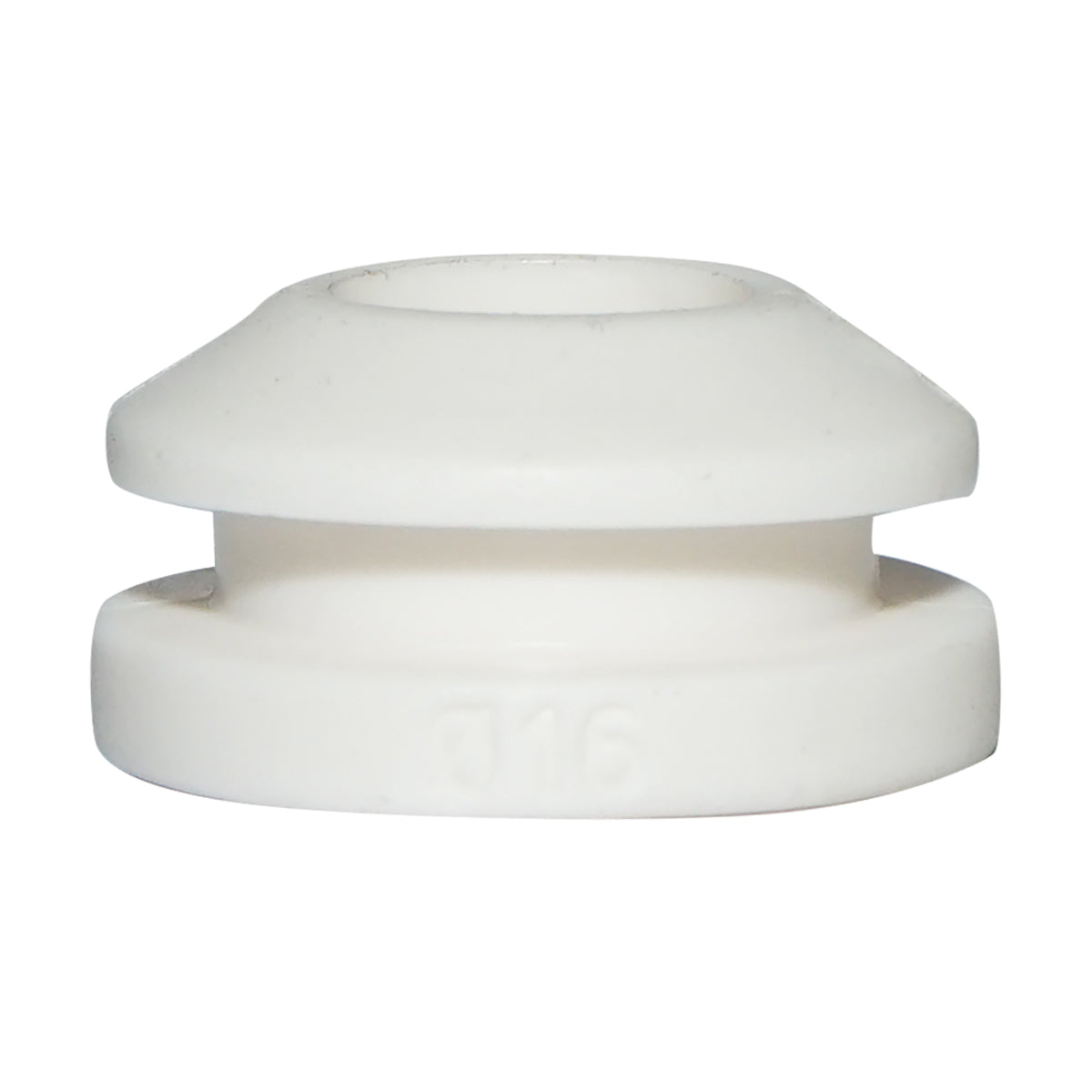 White rubber gasket 16mm for drip tape/tube Breckner Germany