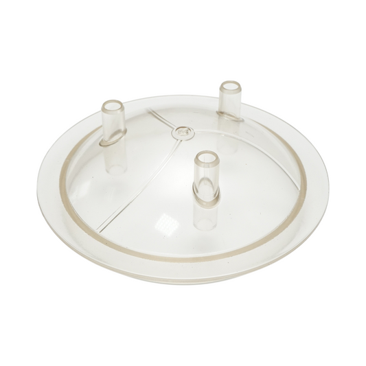 Transparent lid for 40L bottle with 3 outlets for cow milking machine Breckner Germany