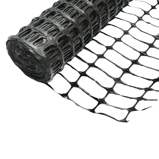Boundary fence netting 1mx50m with mesh 70x40mm, 110g/m black