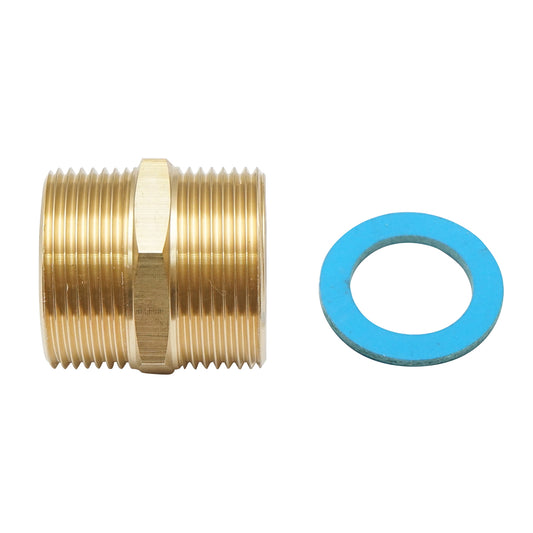 Flexible pipe adaptor, corrugated stainless steel with seal DN25-1.1/4