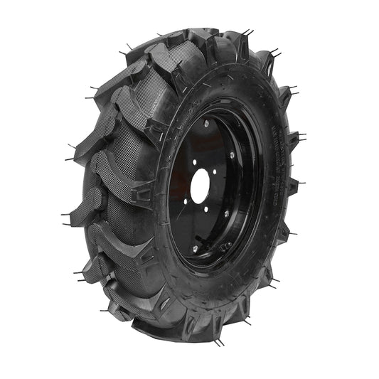 Complete wheel 600/12 R1 6PR with black rim