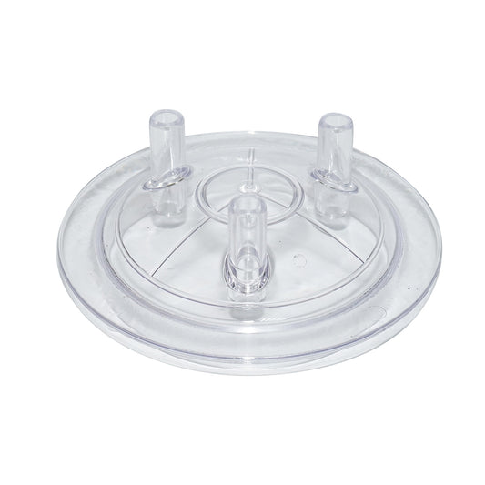 Transparent lid with skirt for 30L drum 3 outlets for cow milking machine Breckner Germany