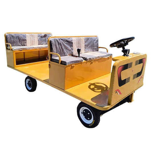 Electric platform trolley with 2 benches for transporting goods, 800W, 48V, 2.5x1.25m maximum load 800Kg THOR
