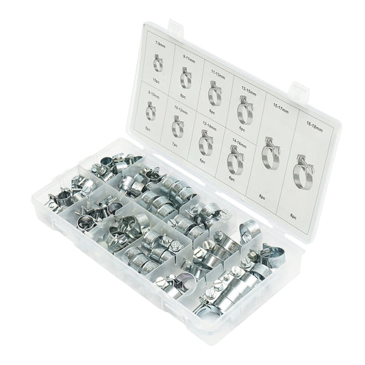 Clamping collar tool kit with screws 73 pieces Breckner Germany