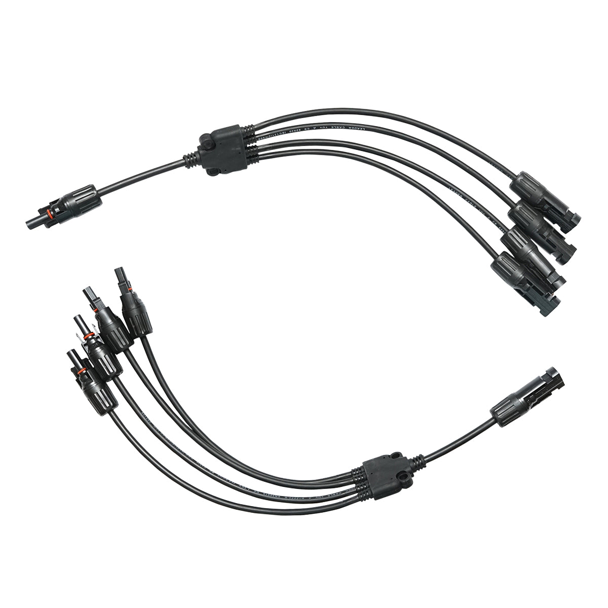 Y connector with cable, MC4 4 in 1 parallel IP67 Breckner Germany