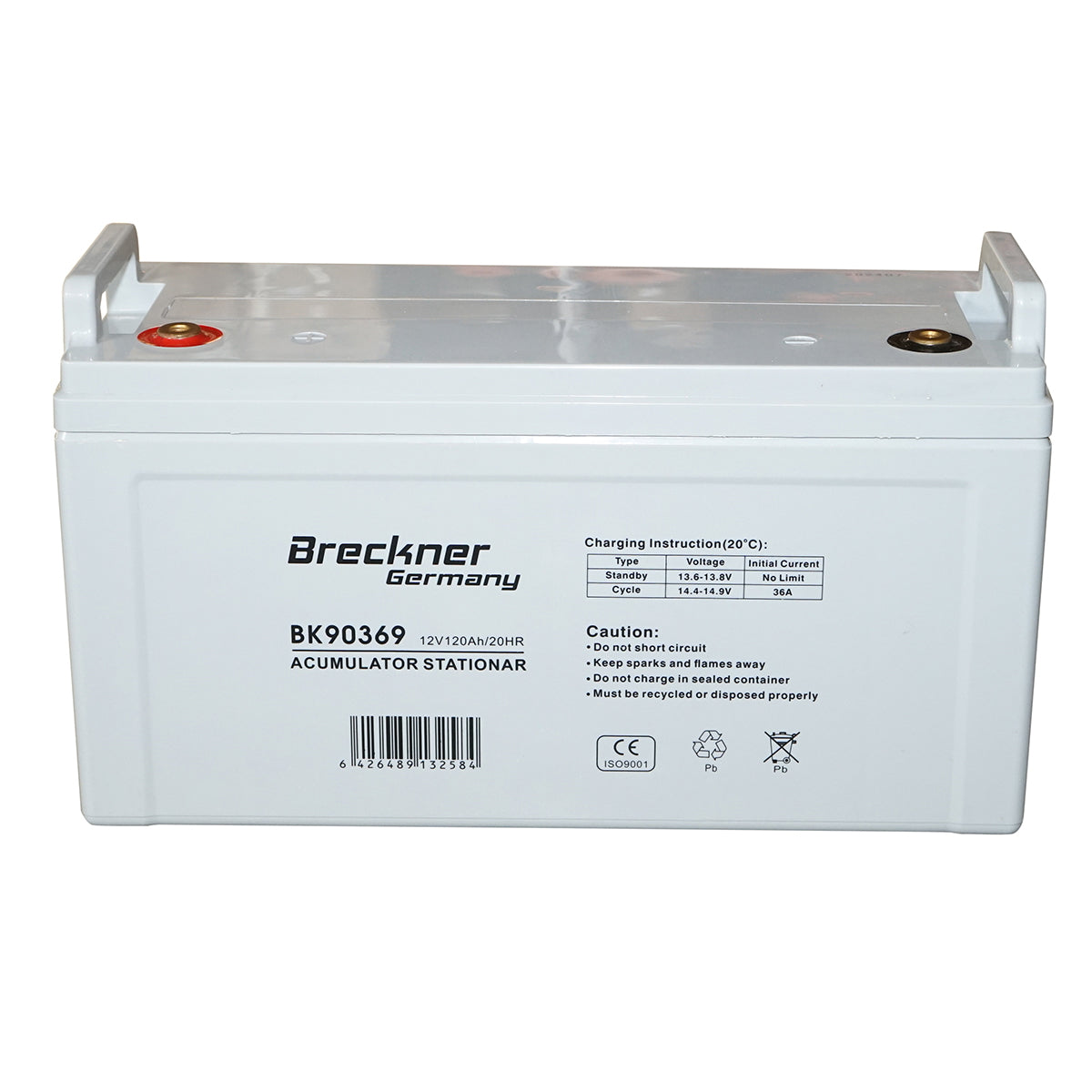 Solar gel battery 12V 120Ah 20HR 420x185x260mm Breckner Germany