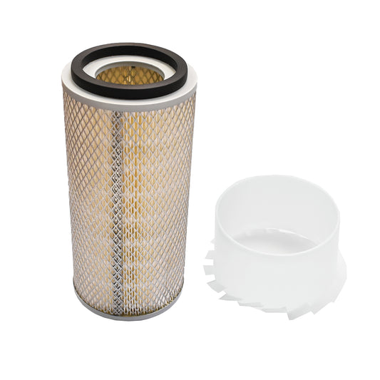 External air filter for Fiat, John Deere OEM code P181052, C14179X, SA10387K, XA1204K, AL17255, AM19852, AT18649T, AT18650T, AT18852H, AT20728 Breckner Germany