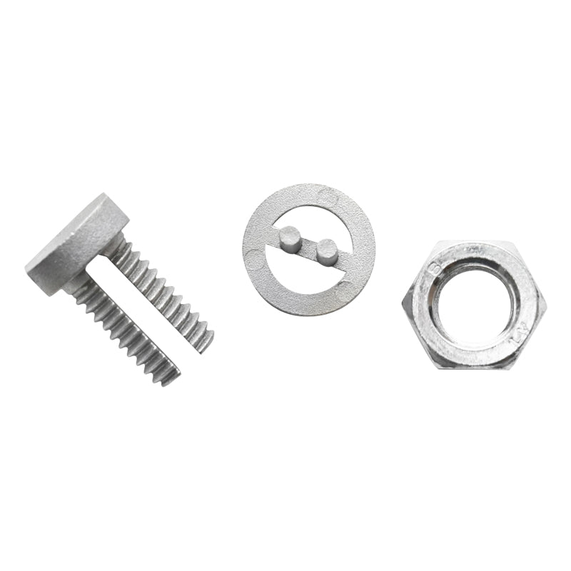 Electric wire connector through threading for electric fence