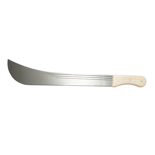 610mm steel machete with wooden handle