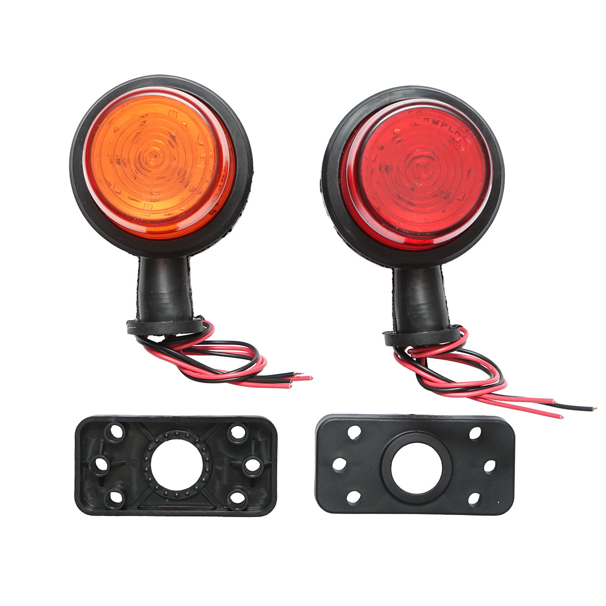 Side lamp, LED rotating outline 12-24V, yellow-red FR0237 Breckner Germany