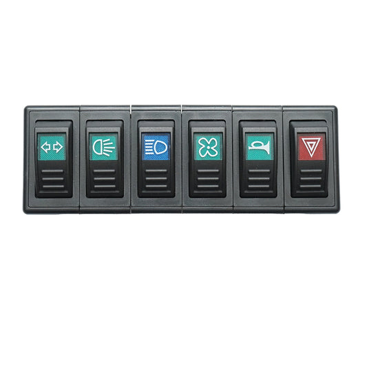 Control panel, 6-button universal switch