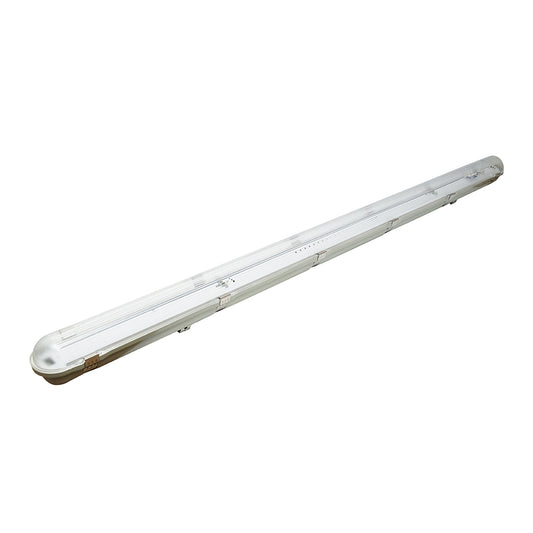 LED fluorescent tube light fixture 1x58W, 220V, 1560x80x90mm IP65 Breckner Germany