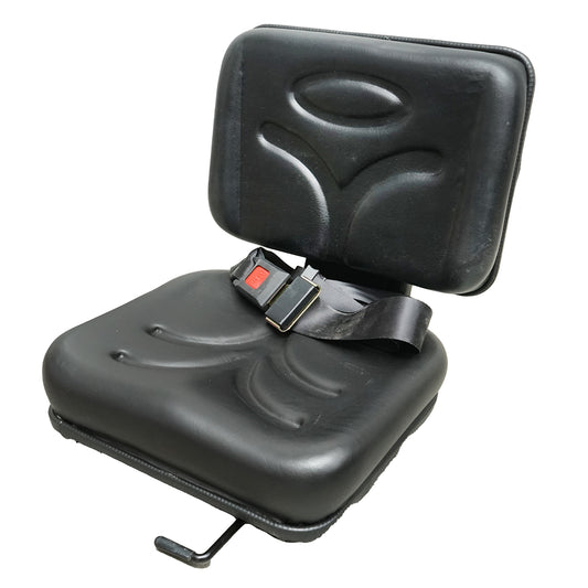Universal seat with belt for agricultural or industrial machines, forklift
