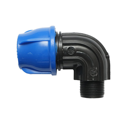 Compression fitting with external thread D25mmx3/4 toll PN16, for irrigation systems