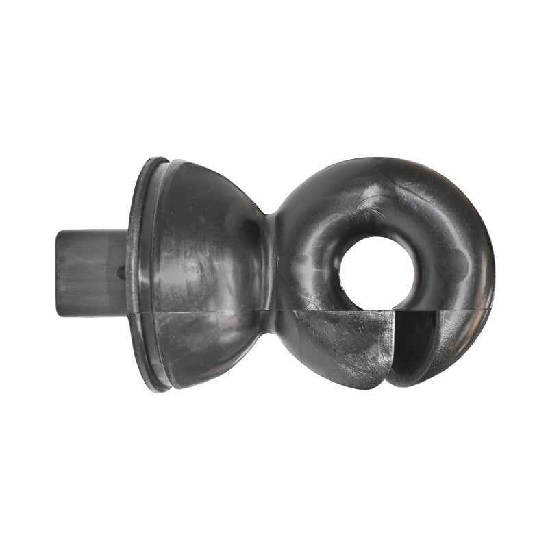 Black ring isolator for metal pole 59x33mm electric fence Breckner Germany