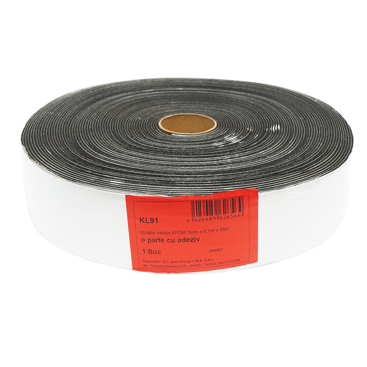 45m roll of self-adhesive EPDM sealing tape 100x3mm for solar panels