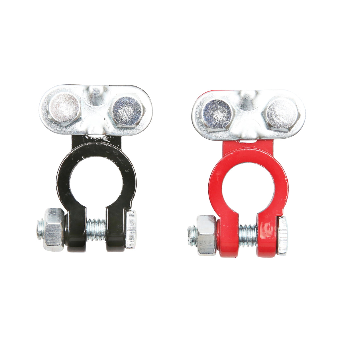 Set of red and black battery terminals with screw fastening Breckner Germany