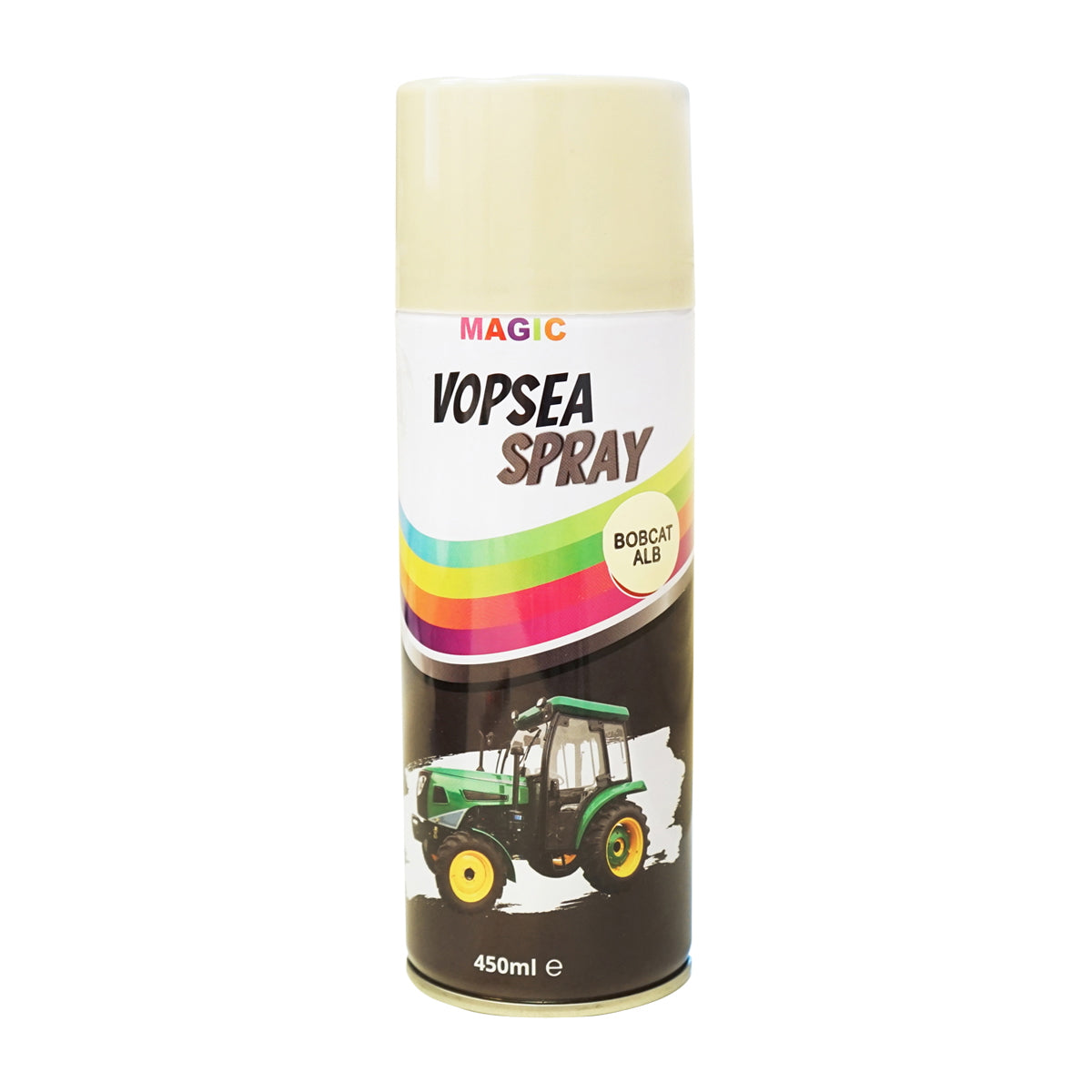 Professional white auto spray paint Bobcat type with quick drying 450ml MAGIC