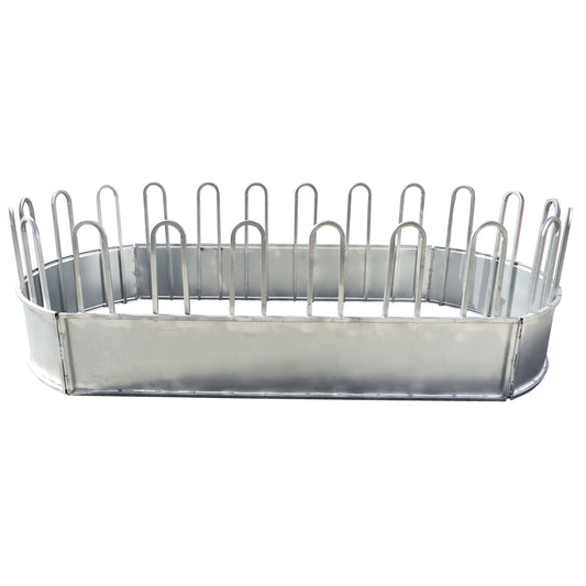 Hay feeding trough for animals oval for 22 bales 3.4x1.7x1m