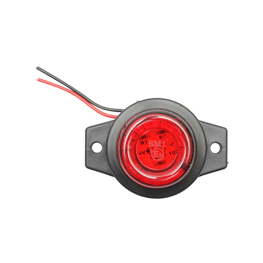 Side marker lamp with LED 12-24V, red FR0169 Breckner Germany