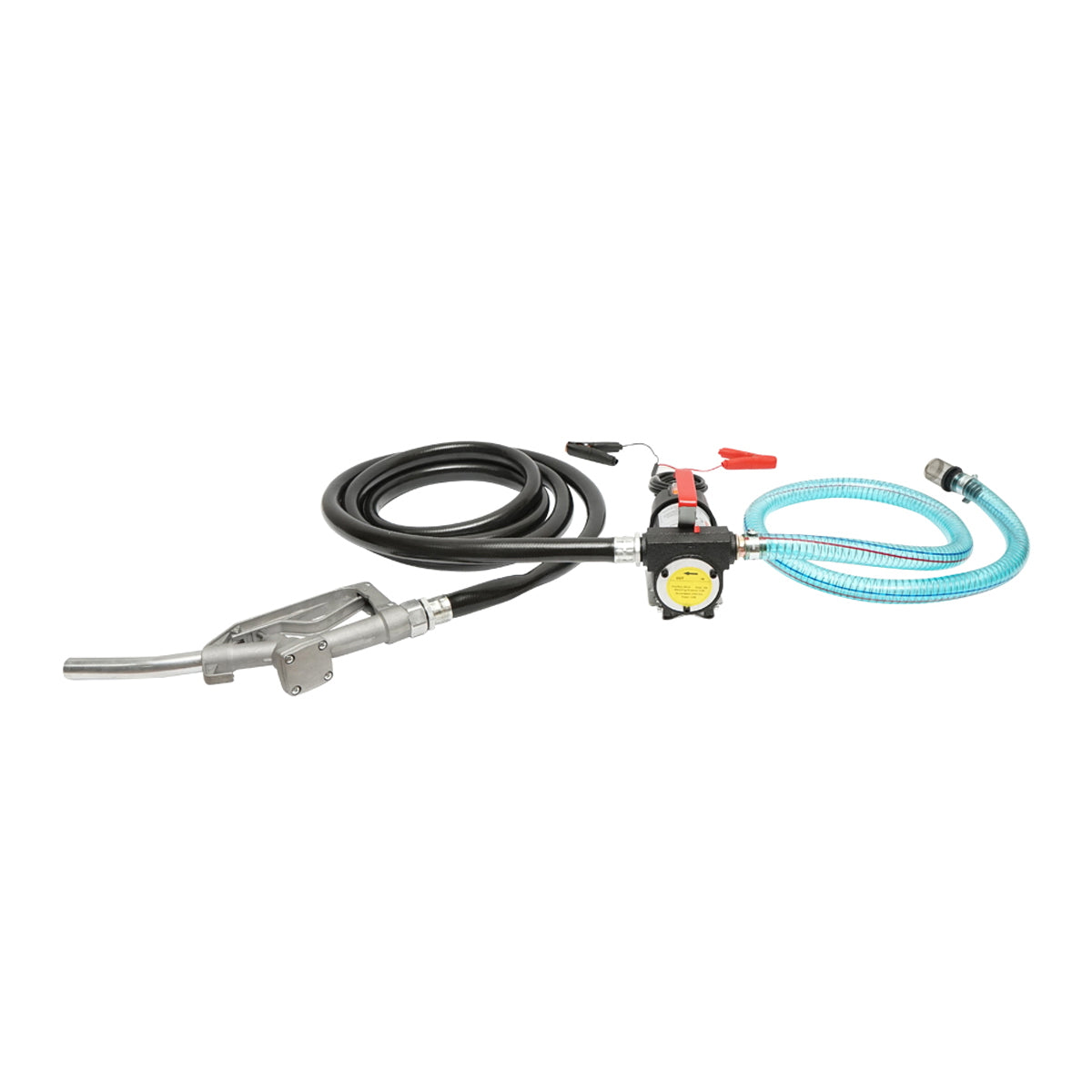 12V diesel transfer pump kit with 1.5m suction hose, 4m transfer hose and Breckner Germany pistol.