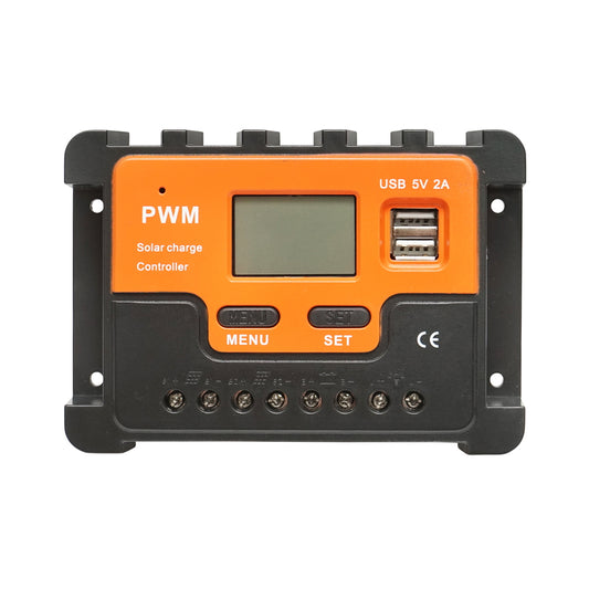 Voltage regulator for solar panel 10A 12V/24V 2X USB port 5V/2A Breckner Germany