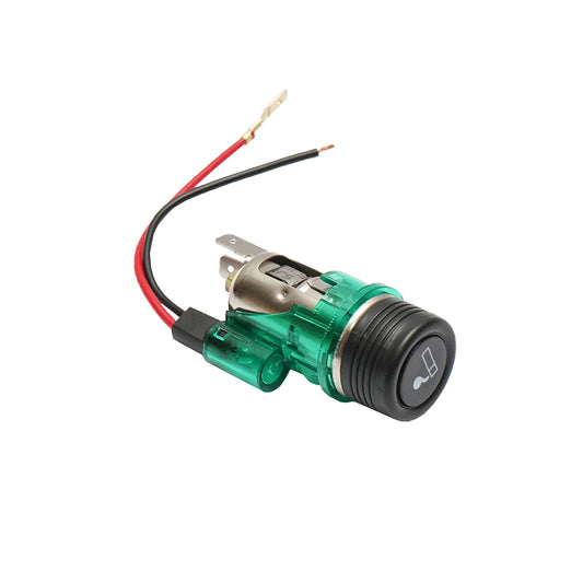 Universal 12V car cigarette lighter socket fi28, with integrated green light Breckner Germany