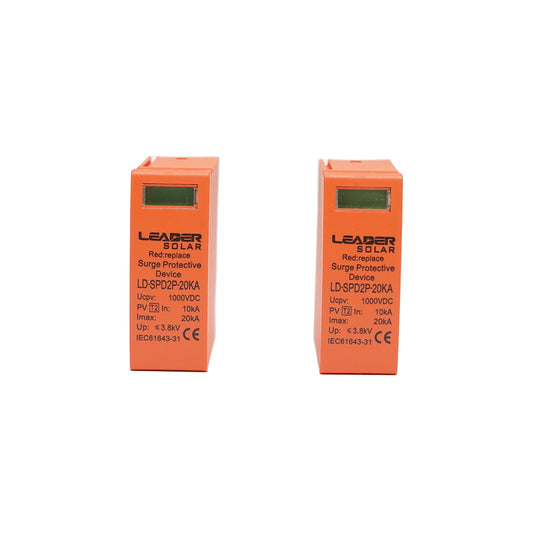 Set of 2 cartridges for DC surge discharge SPD 2P-20KA 1000V Leader