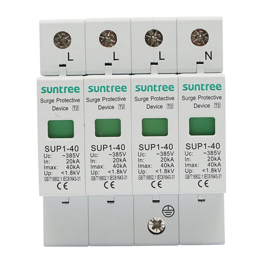 Surge protector with signaling 4P ACSPD 380VDC, 2040KA Suntree