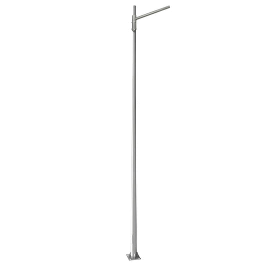 5M conical pole with horizontal arm for street lighting
