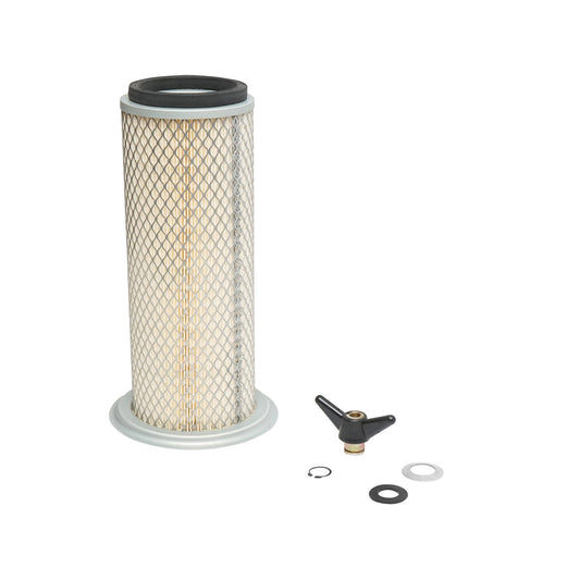 External air filter with an outer diameter of 138/185mm, inner diameter of 72mm, height 350mm for Fiat, New Holland OEM 1930536.