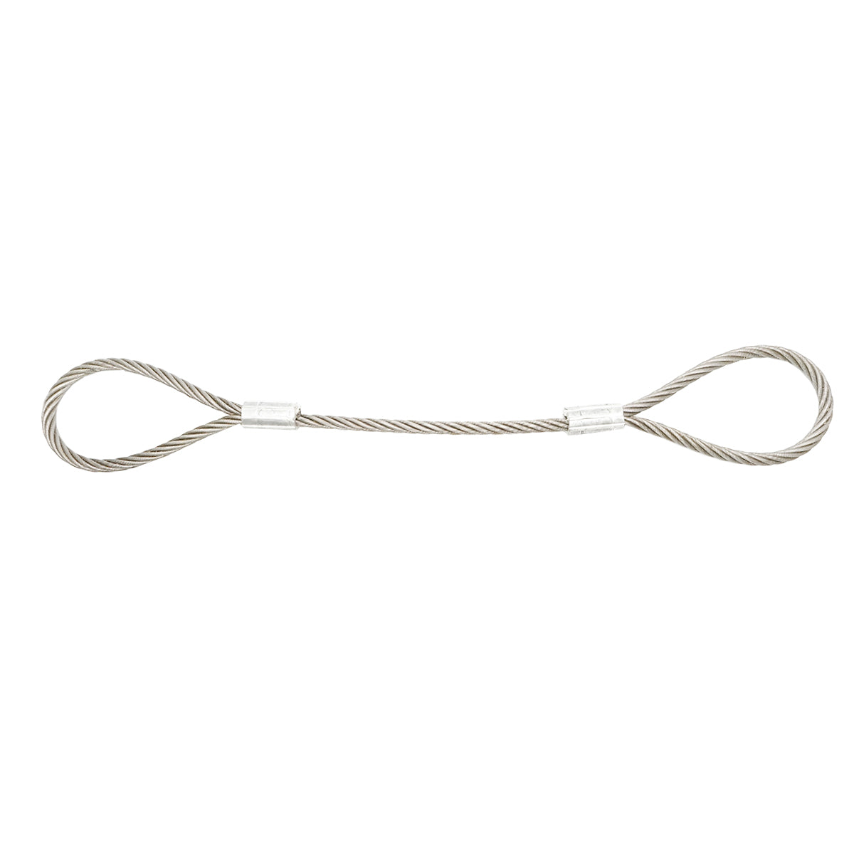 Steel winch cable 6x37 fi 14mm 1m with 2 eyes