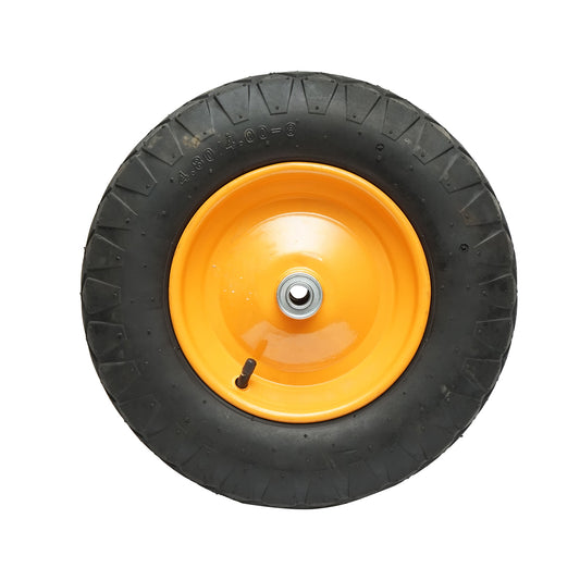 Wheelbarrow wheel, 4.00-8, with a metal rim