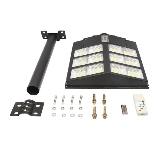 300W LED lamp with solar panel street lighting, 6500K, IP65 Breckner Germany