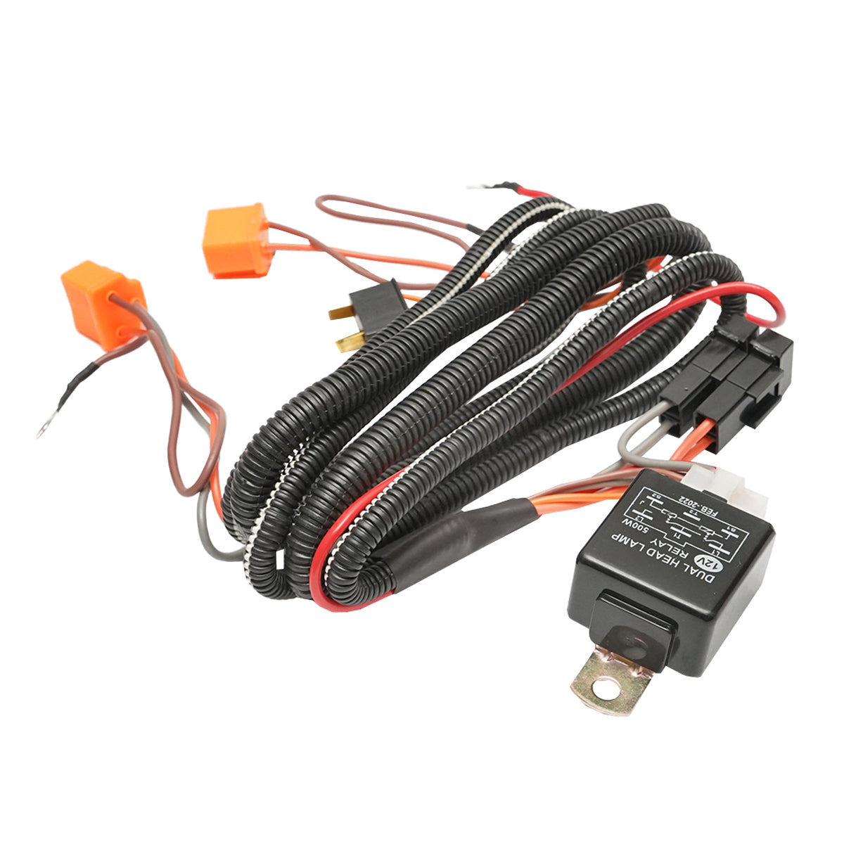 Universal relay electrical installation for 12V lights