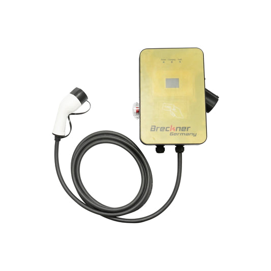 380V charging station, 5M, Type 2, wall-mounted AC 22KW with charging connector