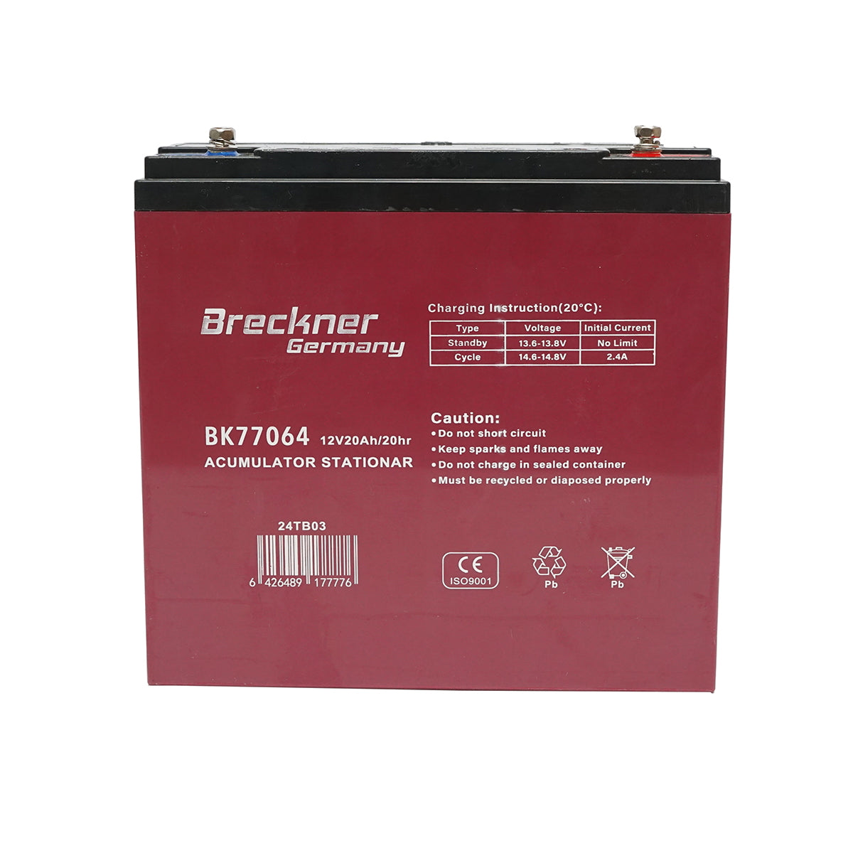 Solar gel battery 12V 28Ah 20HR 183x170x76mm Breckner Germany