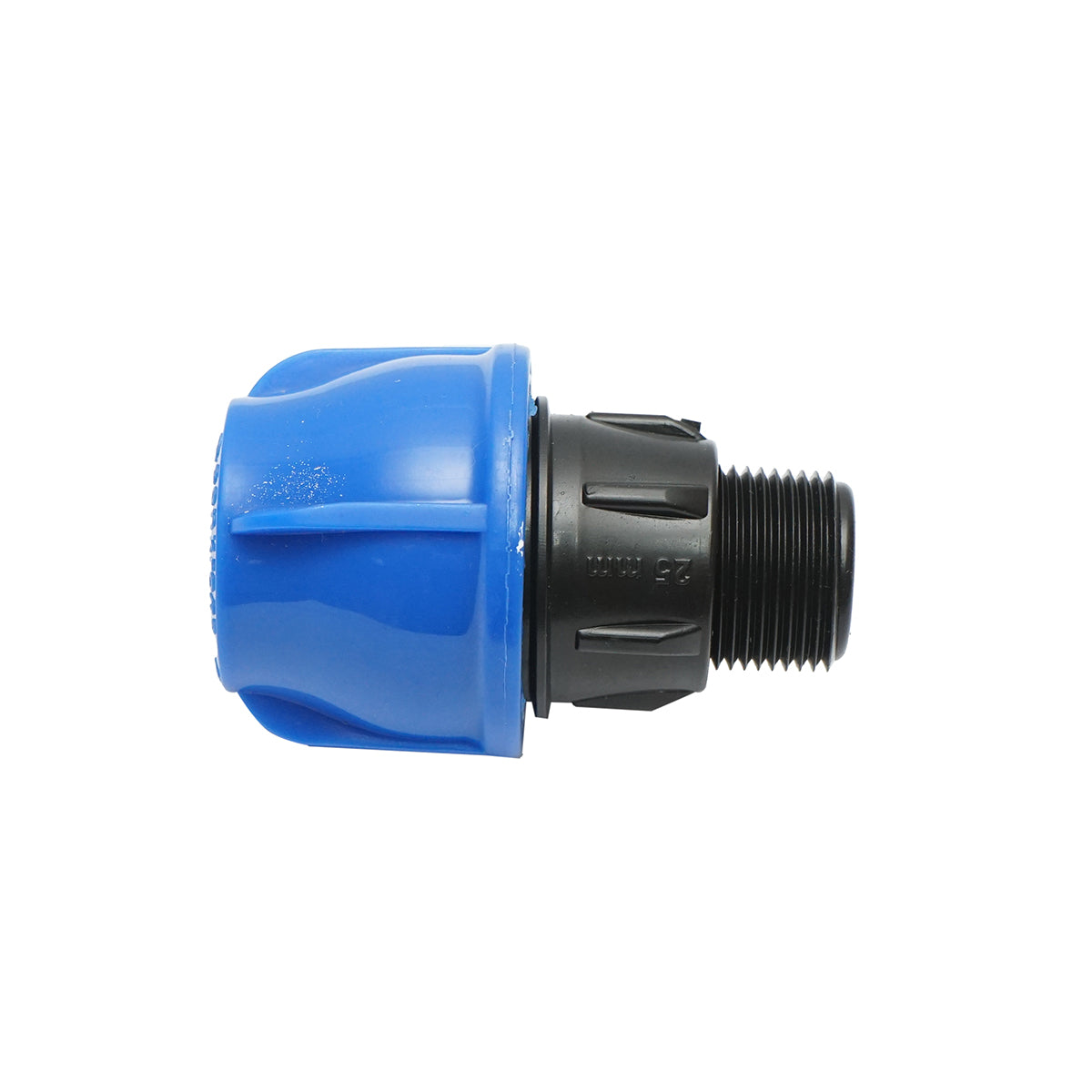 Compression fitting with external thread D25mmx3/4 inch, PN16 for irrigation systems