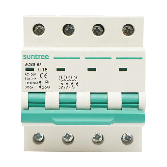 Automatic circuit breaker 4P, 16A 400VAC Suntree