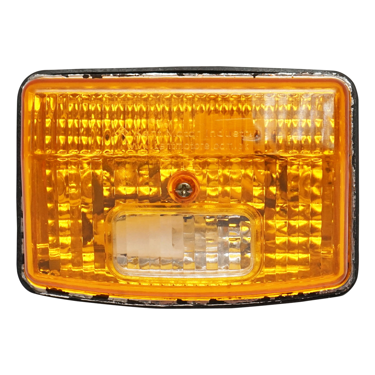 White-yellow rectangular front signal lamp for New Holland, Fiat, and UTB U-445