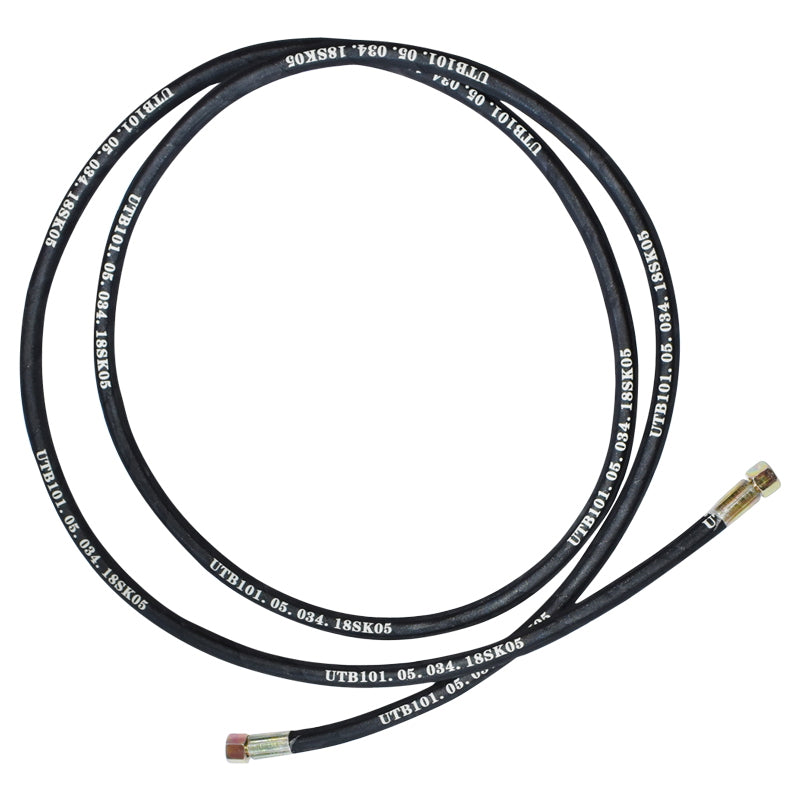 Pressure hose 2SN DN10 certified with hydraulically fixed ends L = 3400 mm (Reduction M20X20)