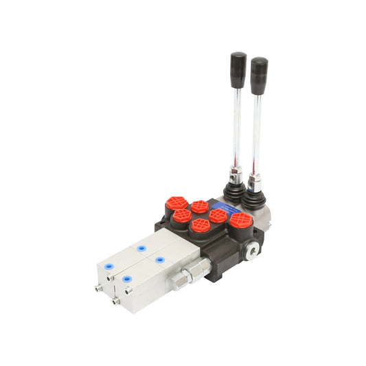 Hydraulic distributor P40 pneumatic with 2 ways Breckner Germany