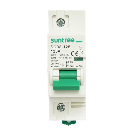 Automatic circuit breaker 1P, 125A 230V, 4.5kA Suntree