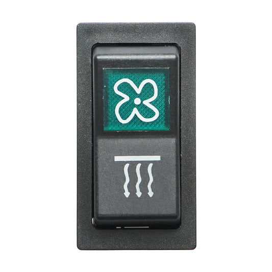 Universal switch for heating and ventilation